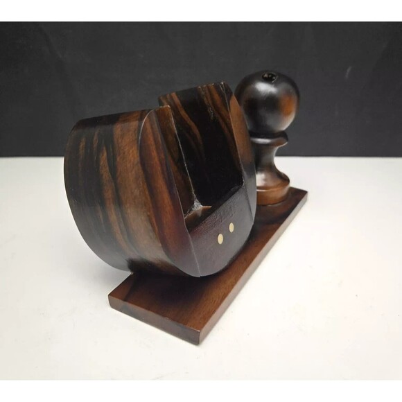 Rosewood Business Card and Pen Holder Desktop Set Kamagong Handmade Philippines - Picture 6 of 12